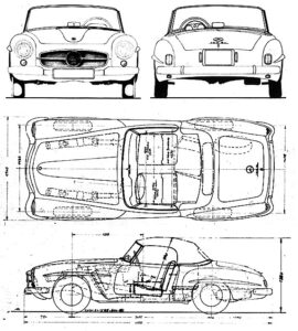 catalog-190-sl auto antiguo descapotable